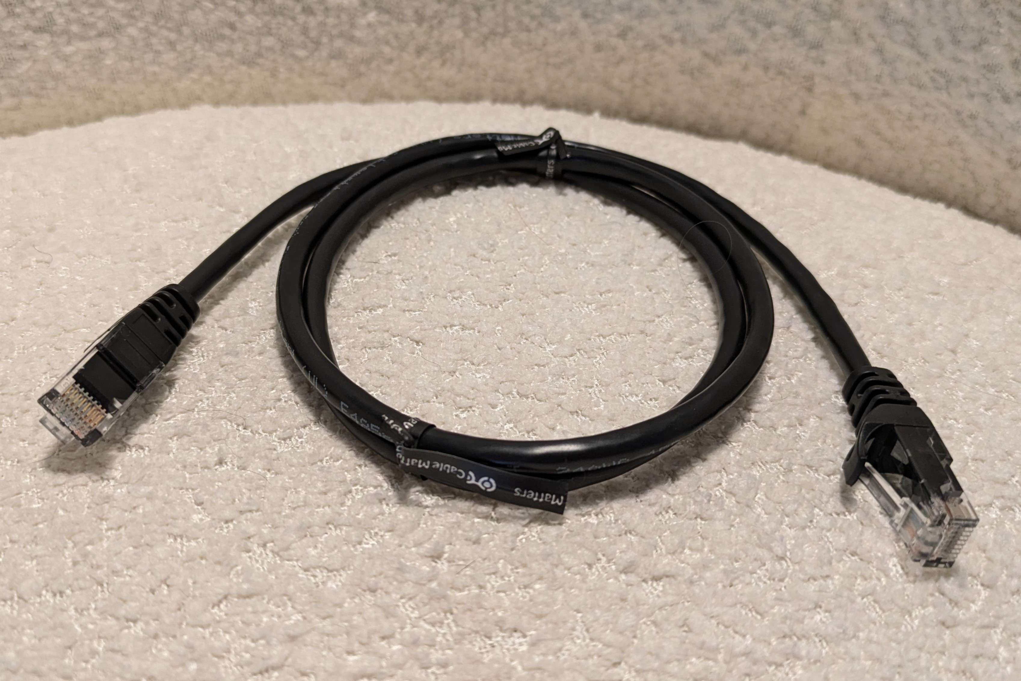 an ethernet cable